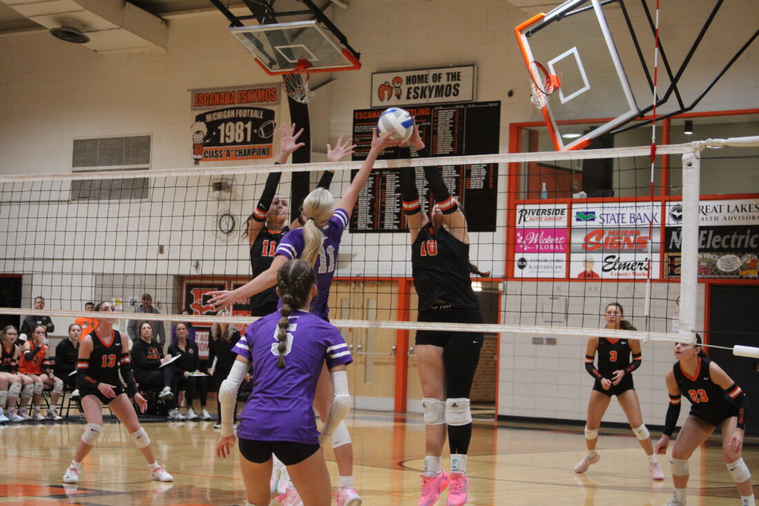 Eskymos take down Braves in straight sets to advance to district semifinals